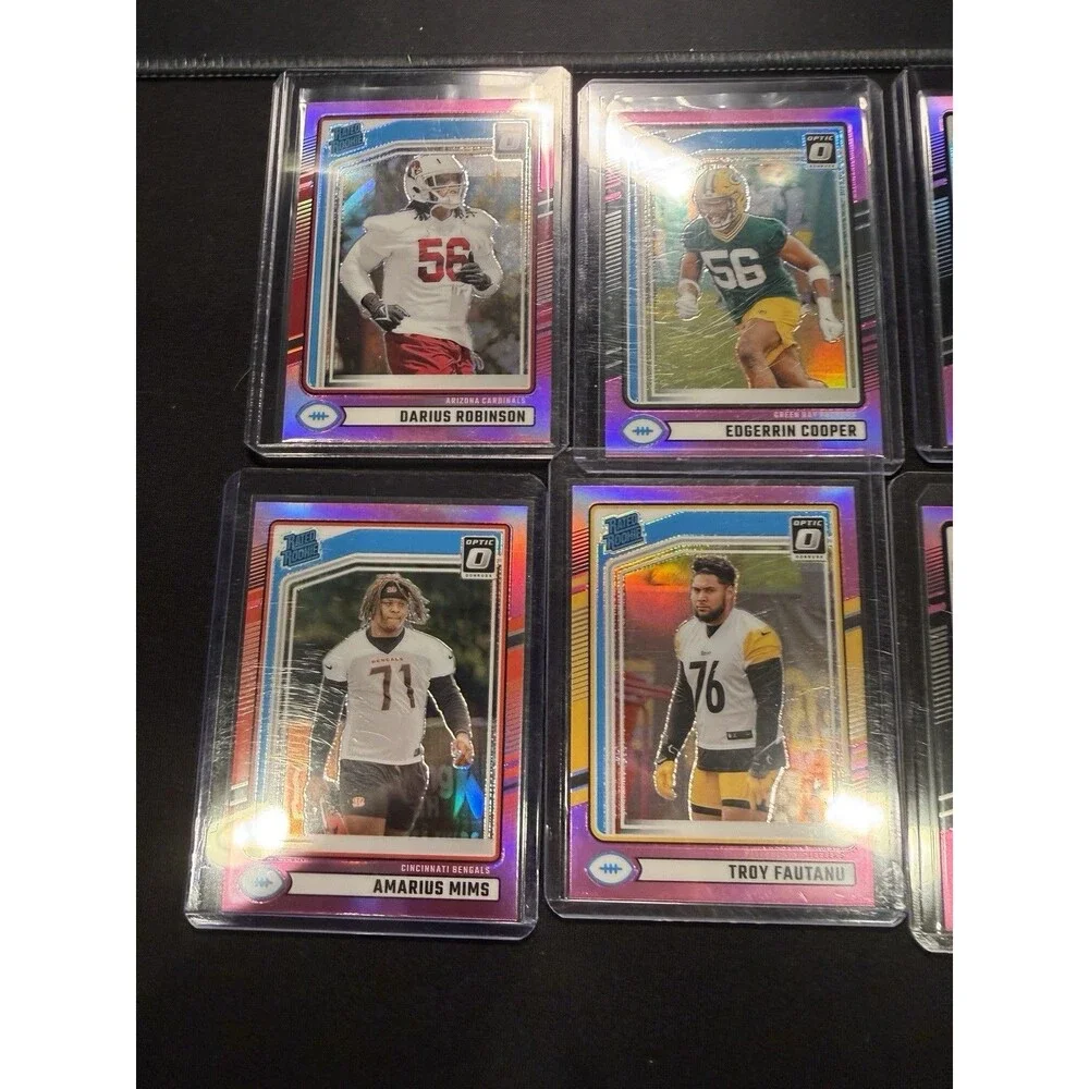 2024 Panini Donruss-Rated Rookie Optic Pink Prizm Rookie Lot 62 Cards
